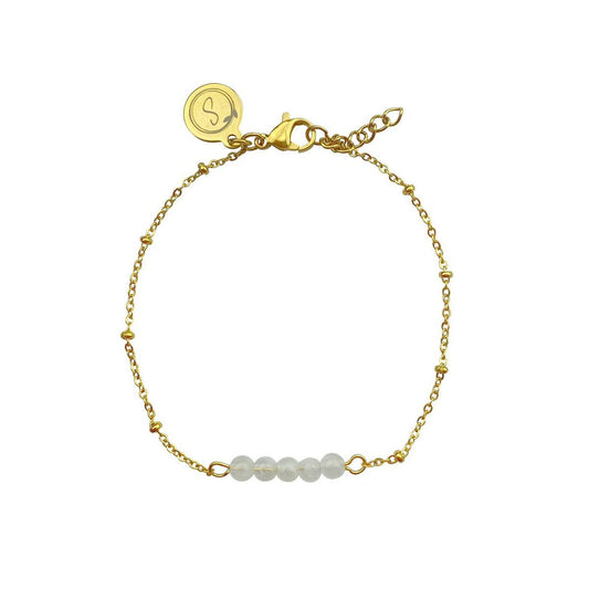 Armbandje Maansteentjes - Goud