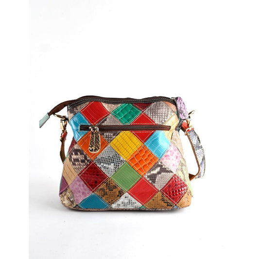 Lederen schoudertas | Multicolor | 552930