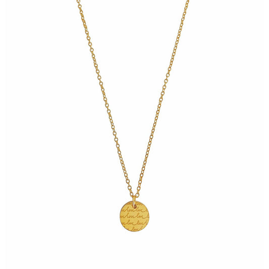 Ketting Love love Love - Goud