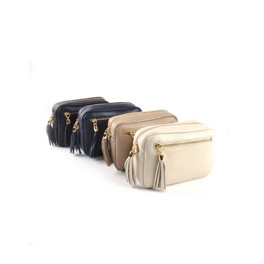 Lederen schoudertas | 900128