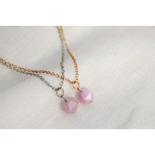 Ketting Chalcedoon - Goud