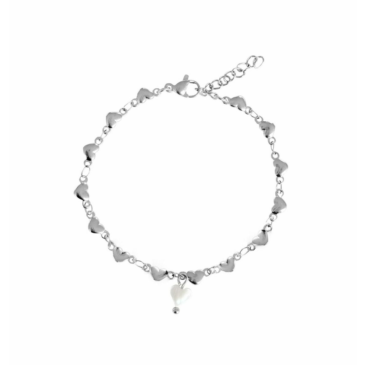 Hartjes Armband - Zilver