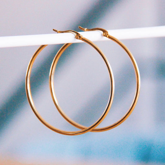 RVS creol 50mm 'basic' - goud