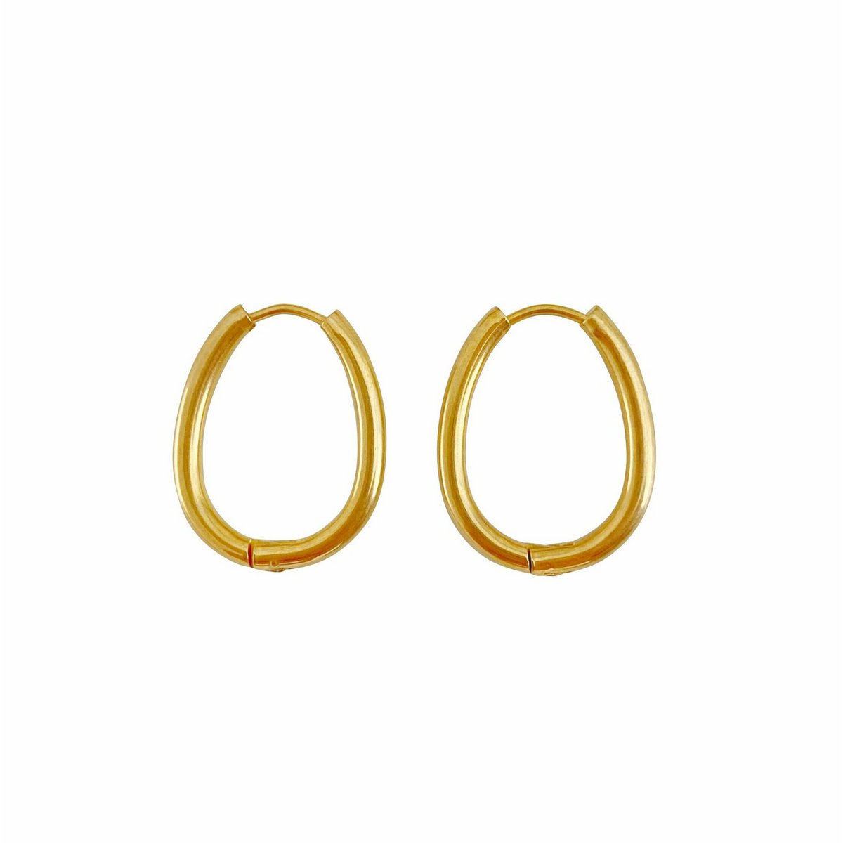 Chunky Ovalen Oorringen - Goud