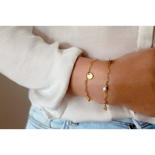 Armband Ohm Bedel & Jade - Goud