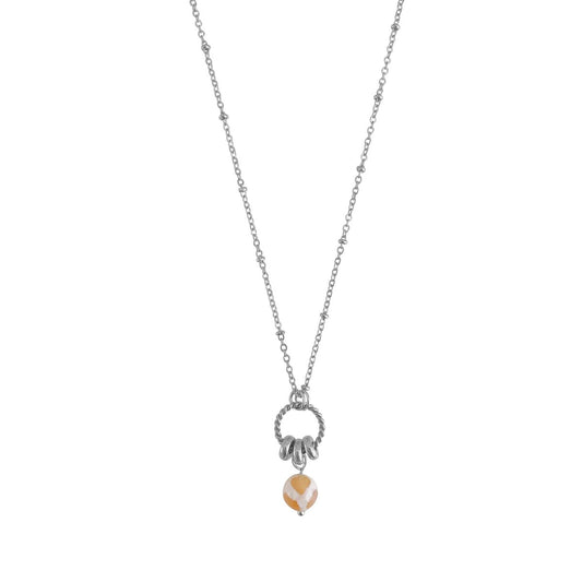 Dzi Agaat Ketting - Zilver
