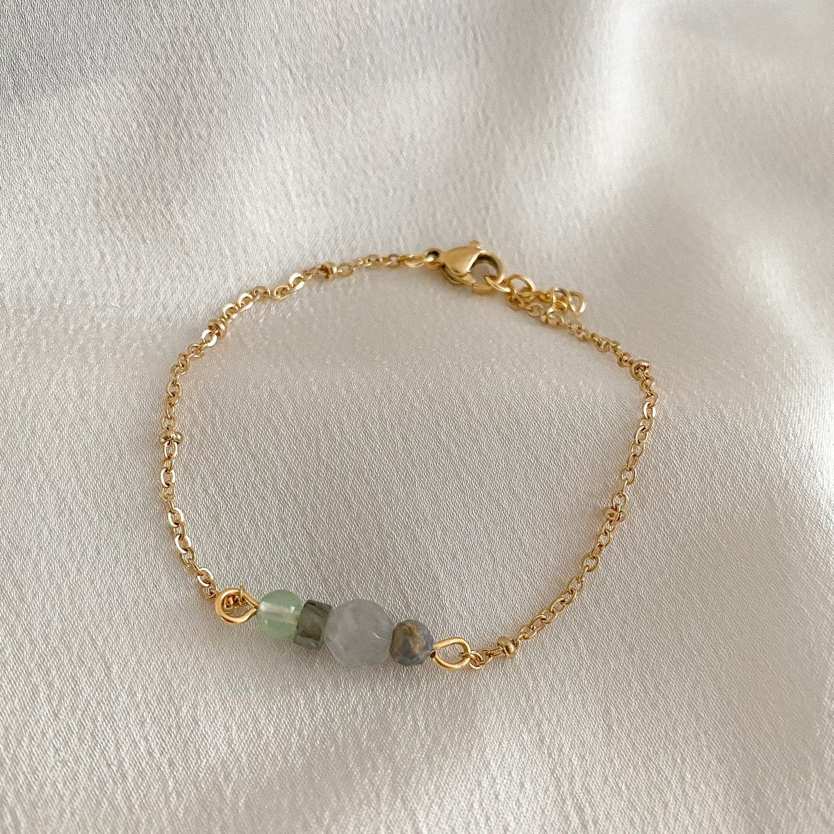 Edelstenen Kracht Armband - Goud