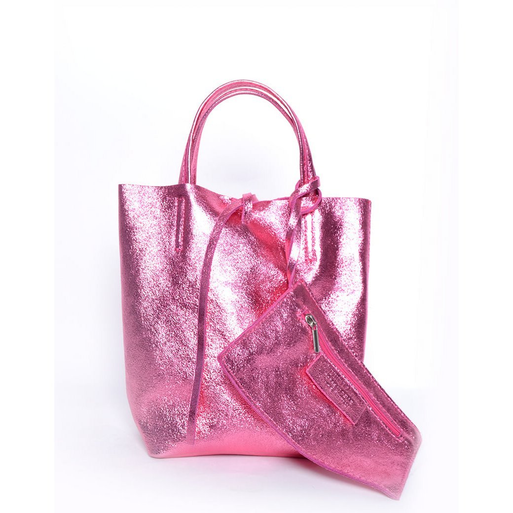 Lederen Mini shopper Metallic | 5526331