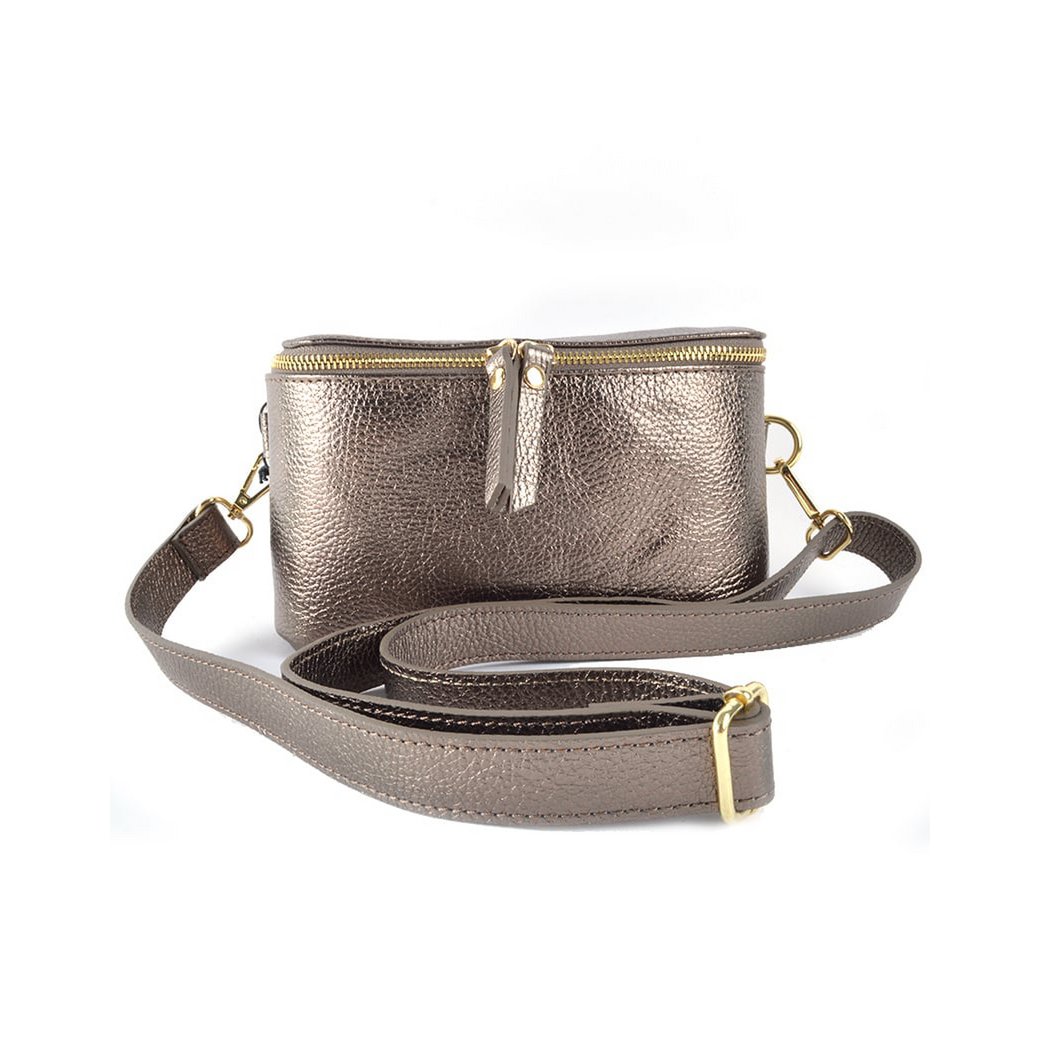 Lederen heuptas - Metallic | 5527731