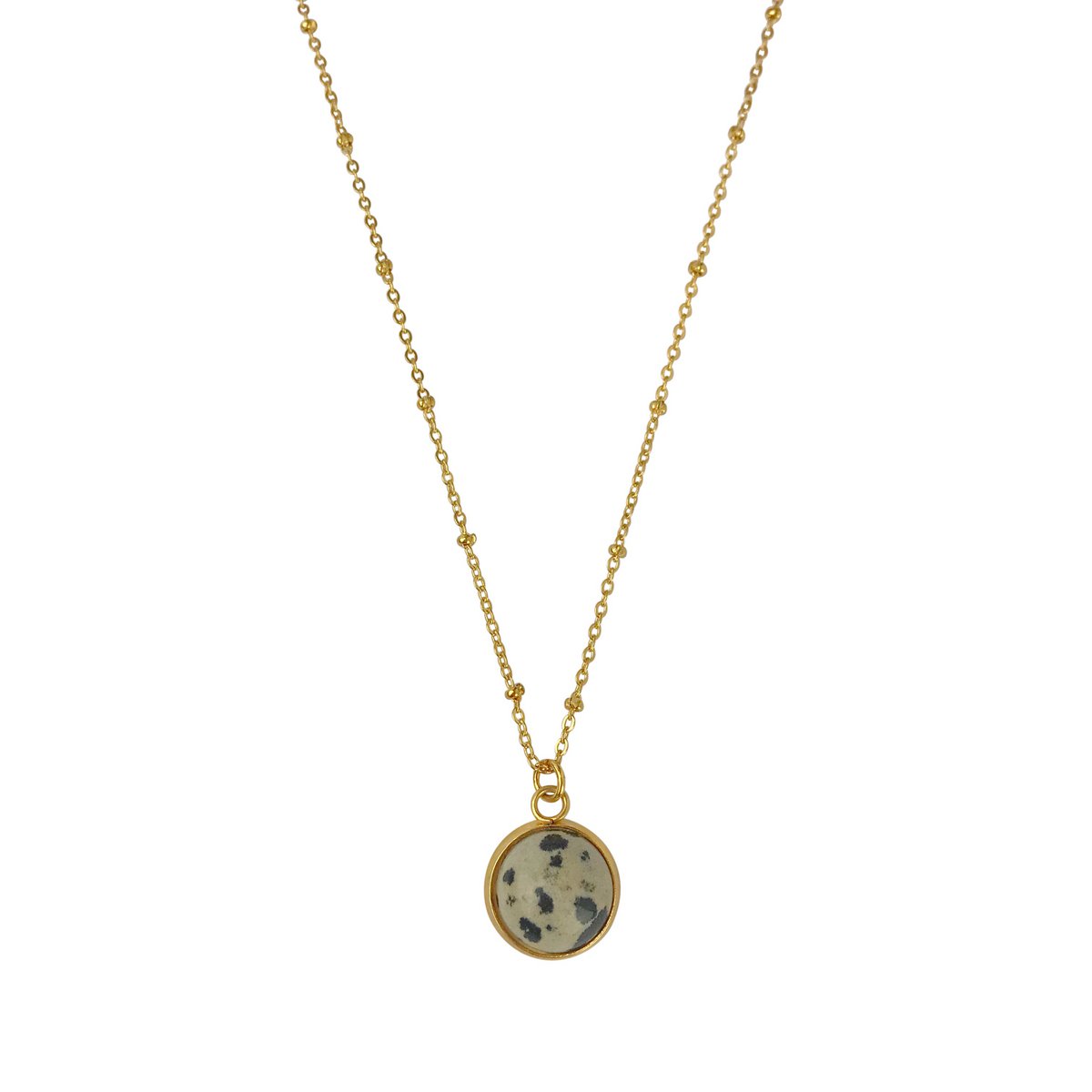Ketting Dalmatier Jaspis Steen - Goud