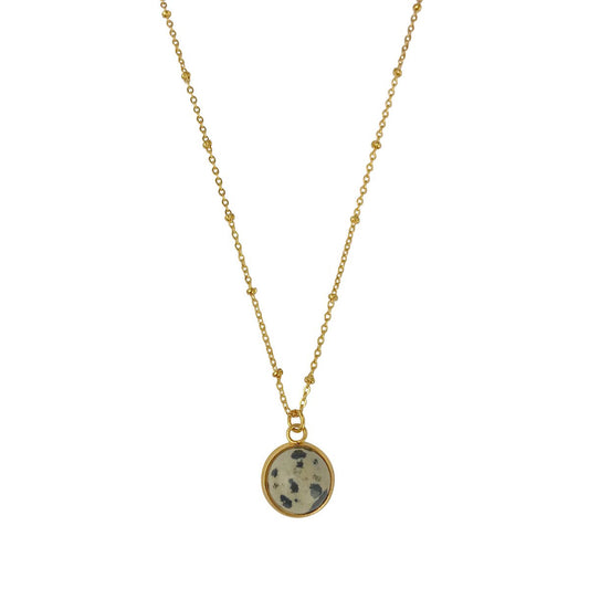 Ketting Dalmatier Jaspis Steen - Goud