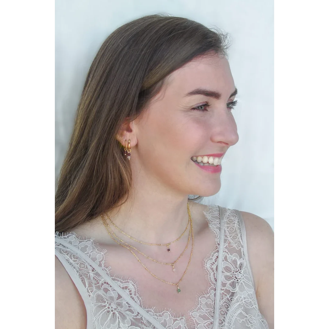 Geboortesteen Ketting - Goud (per maand te bestellen)