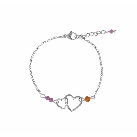 Liefdevol & Moedig Armbandje - Zilver