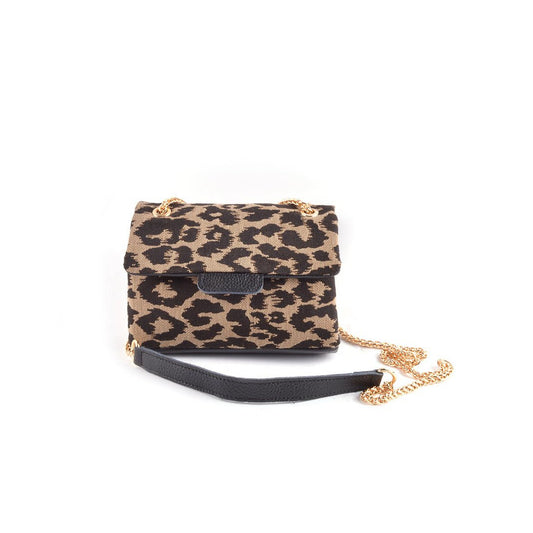Lederen schoudertas cheetah | 552961