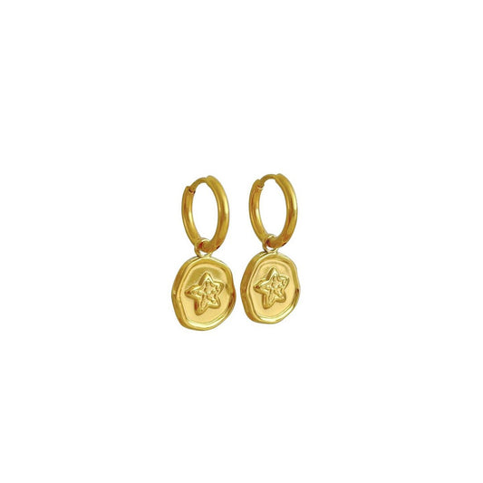 Oorringen Zeester - Goud