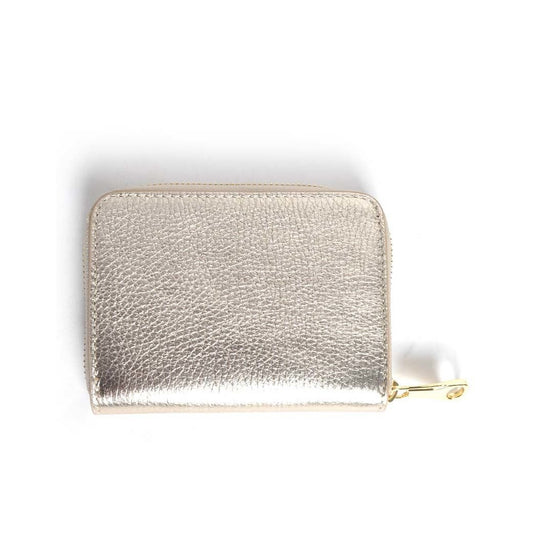 Lederen portemonnee metallic | 5590351