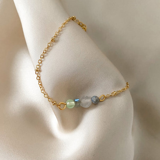 Edelstenen Kracht Armband - Goud