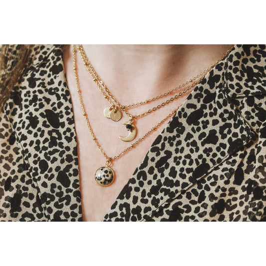 Ketting Dalmatier Jaspis Steen - Goud