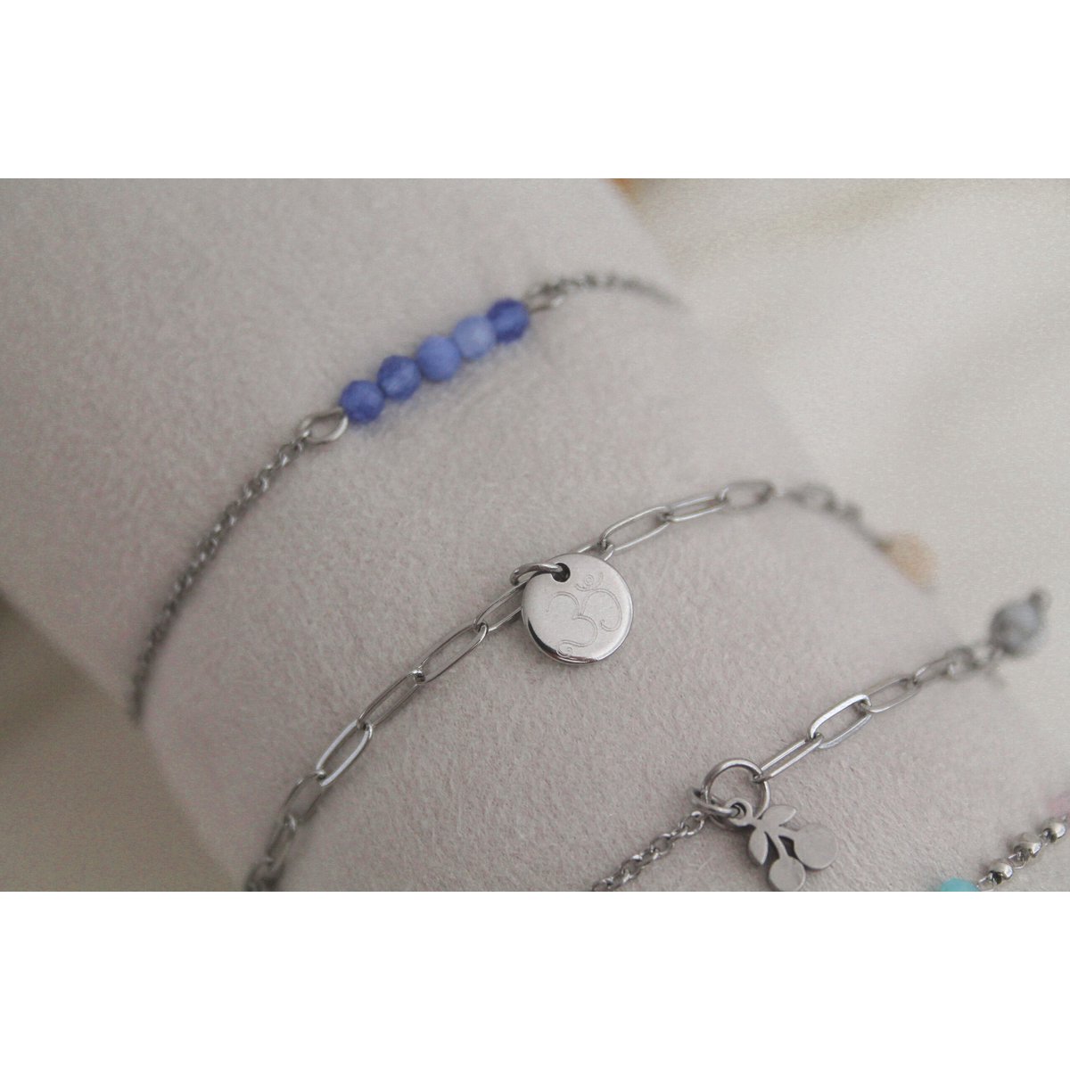 Armband Ohm Bedel & Jade - Zilver
