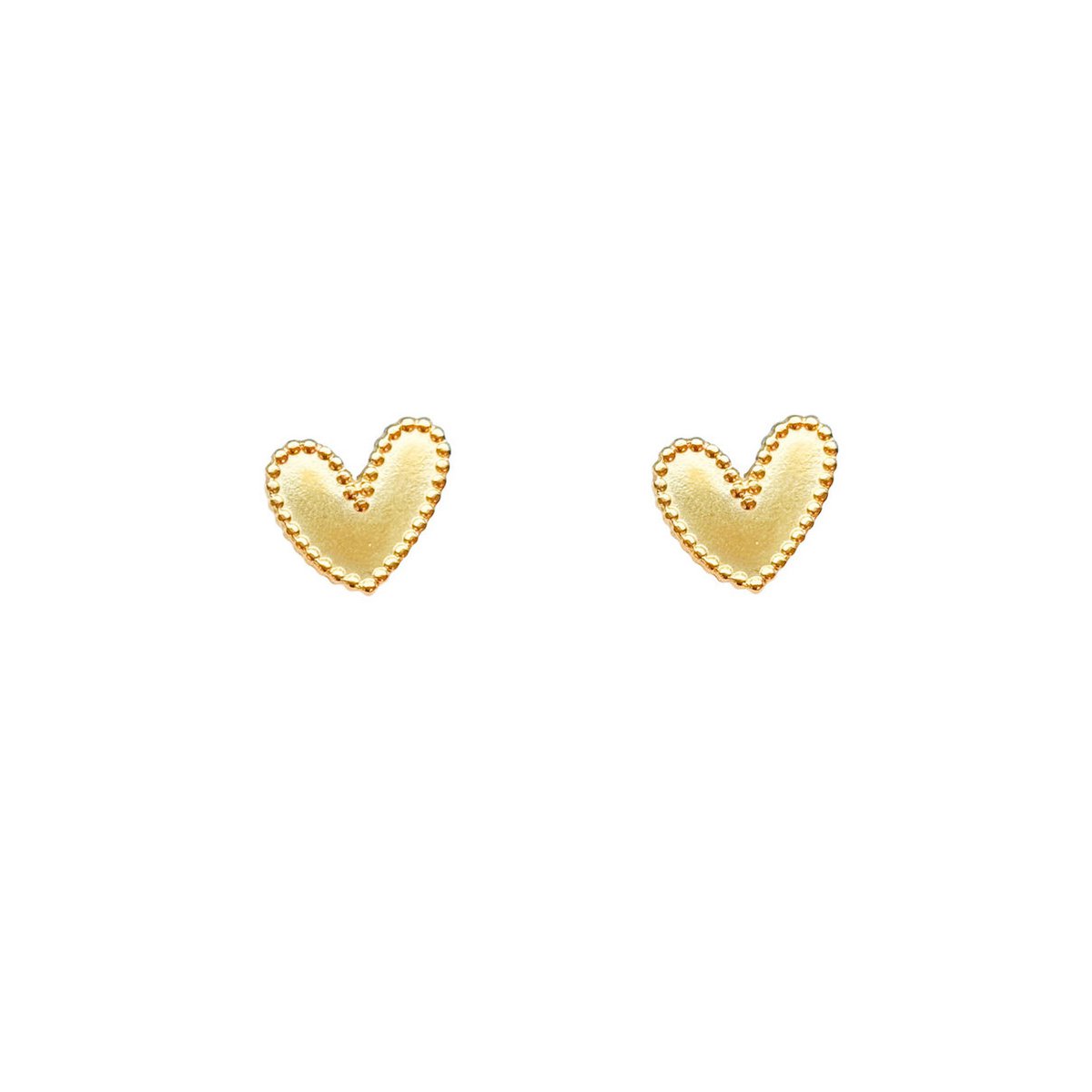 Hartjes Oorknopjes - Goud