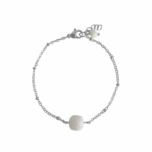 Maansteen Facet Armband - Zilver