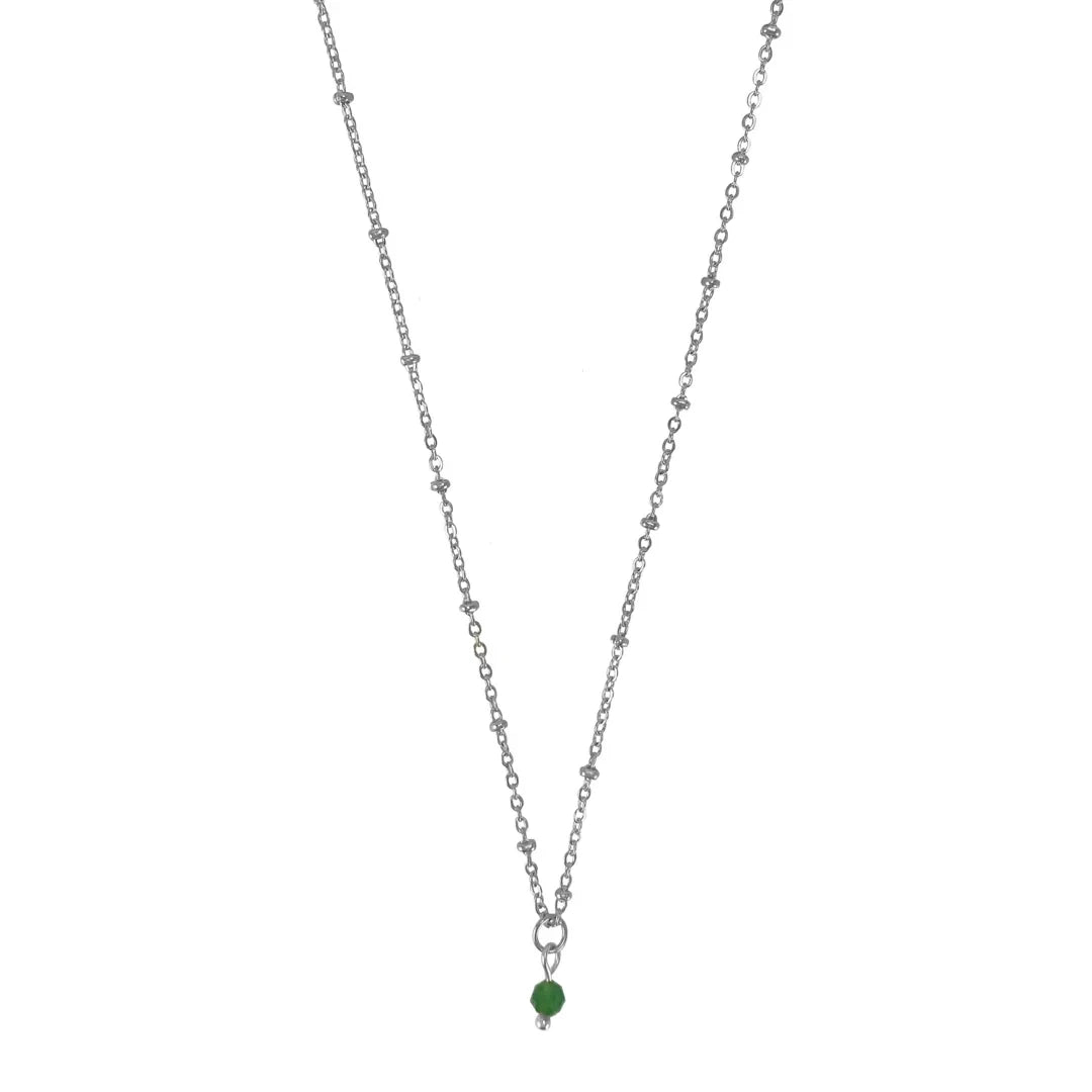 Geboortesteen Ketting - Zilver (per maand te bestellen)