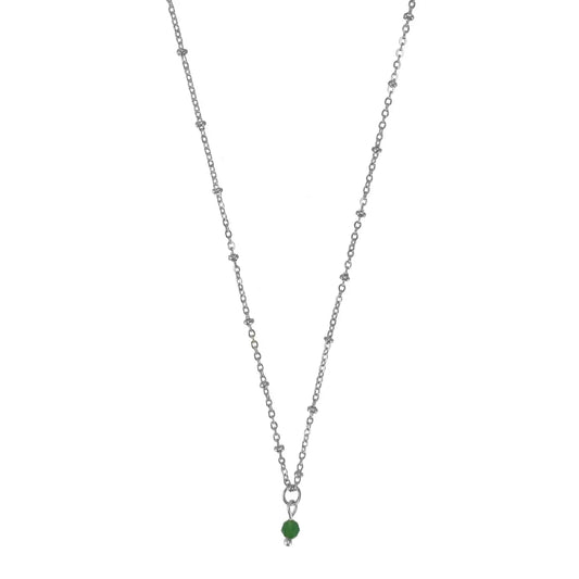 Geboortesteen Ketting - Zilver (per maand te bestellen)
