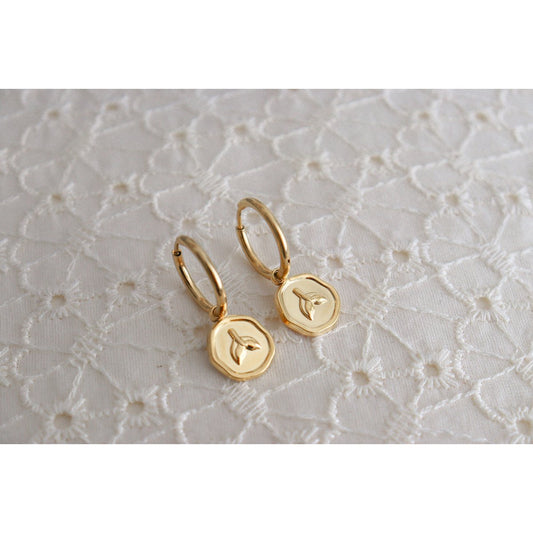 Mermaid Tail Oorringen - Goud