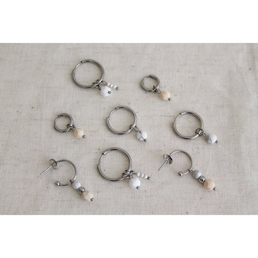 Oorringen Howliet Facet - Zilver