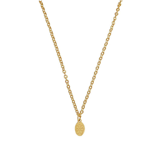 Gouden Ketting Bloem Bedeltje