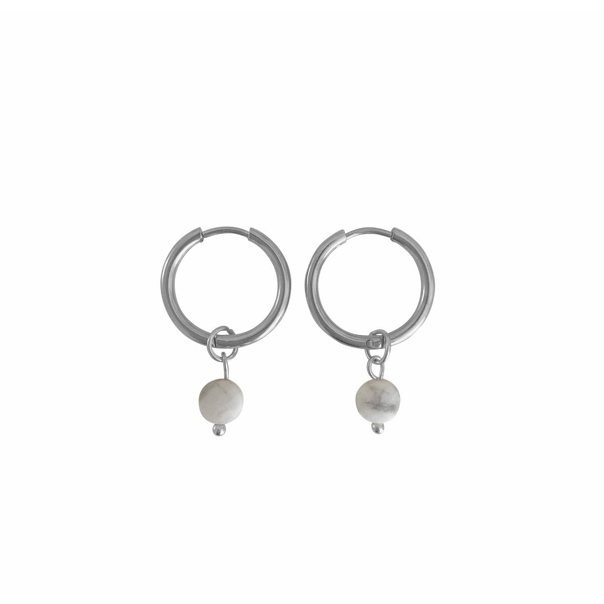 Oorringen Howliet Facet - Zilver