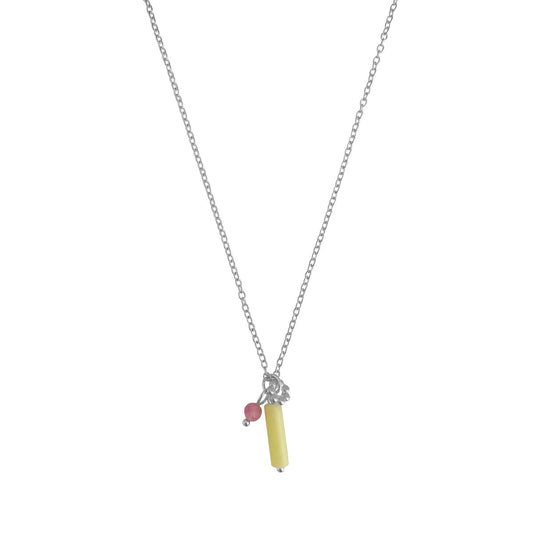 Lemon Jade & Toermalijn Ketting - Zilver