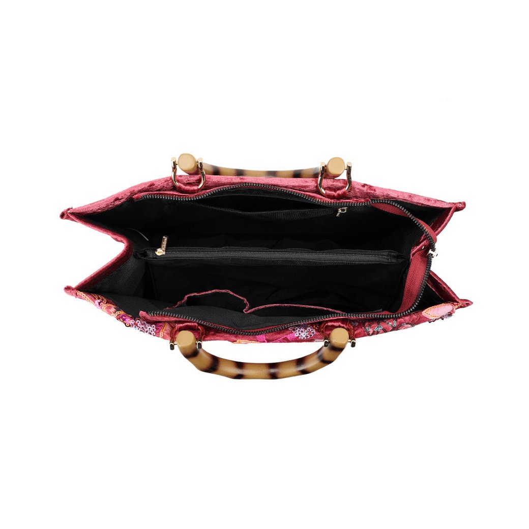 Kunstlederen pailletten handtas | 80138