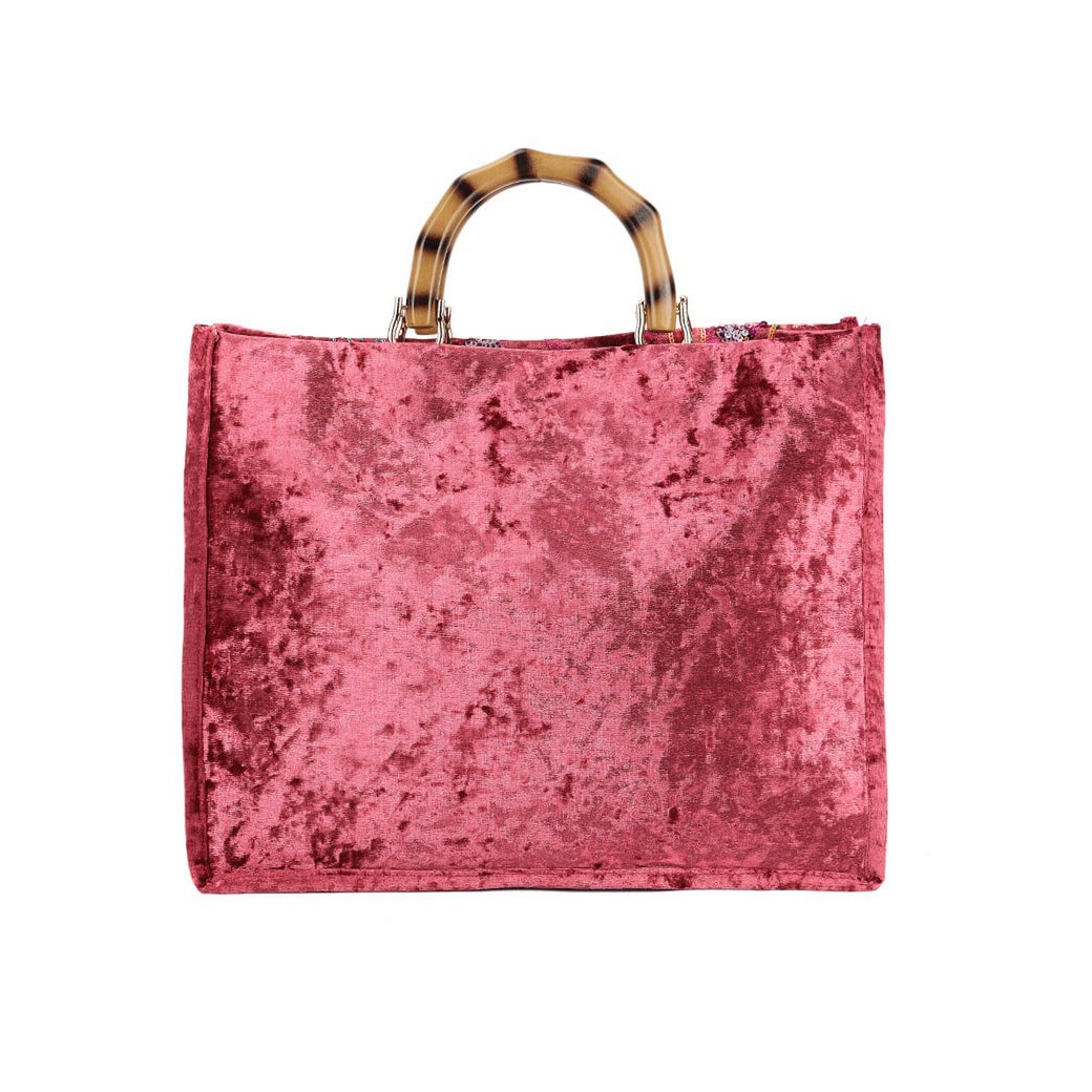 Kunstlederen pailletten handtas | 80138