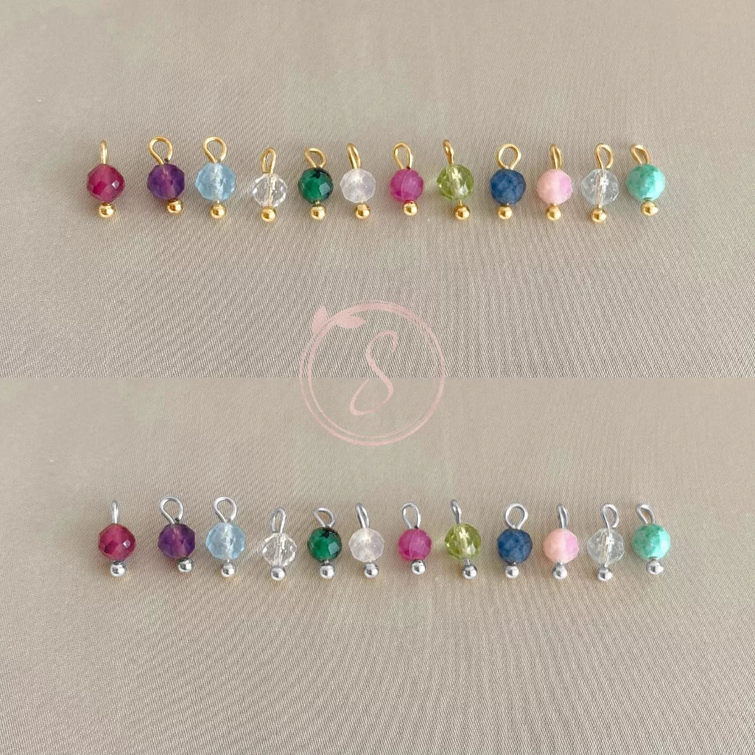 Geboortesteen Ketting - Zilver (per maand te bestellen)