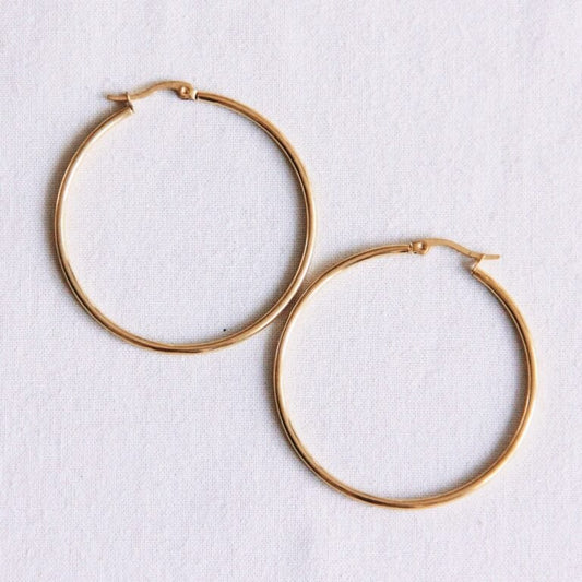 RVS creol 50mm 'basic' - goud