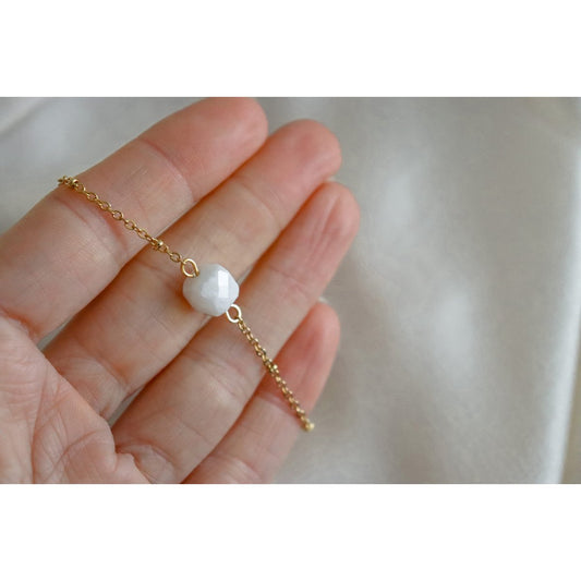 Maansteen Facet Armband - Goud