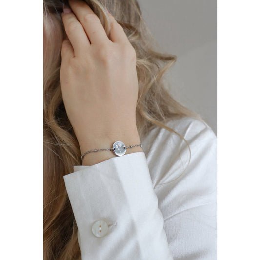 Zilveren Geboortebloem Armband (per maand te bestellen)