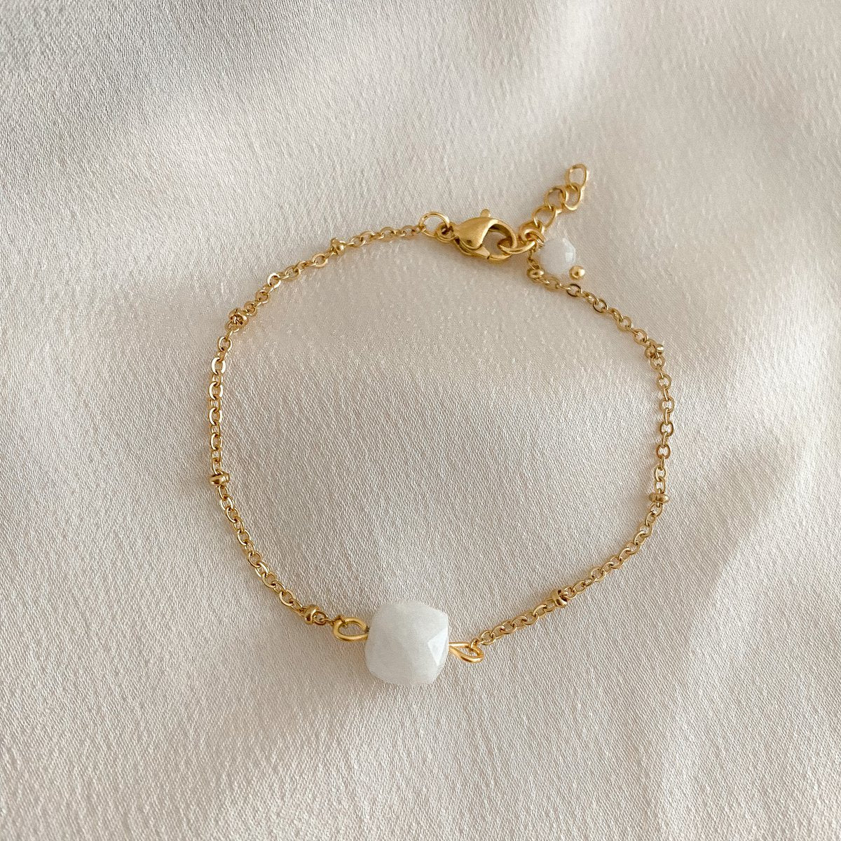 Maansteen Facet Armband - Goud