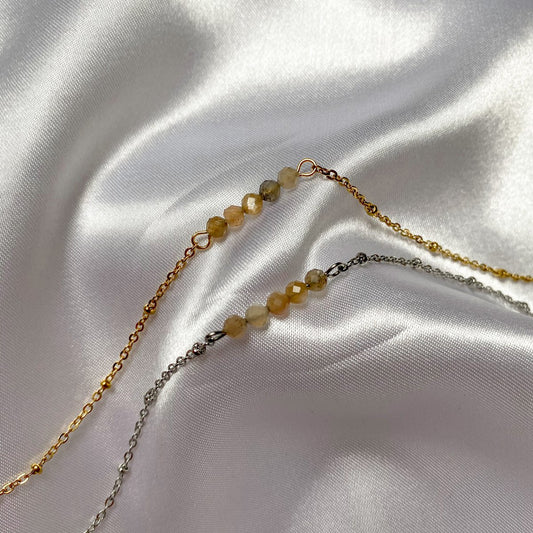 Armband Zonnesteen - Zilver