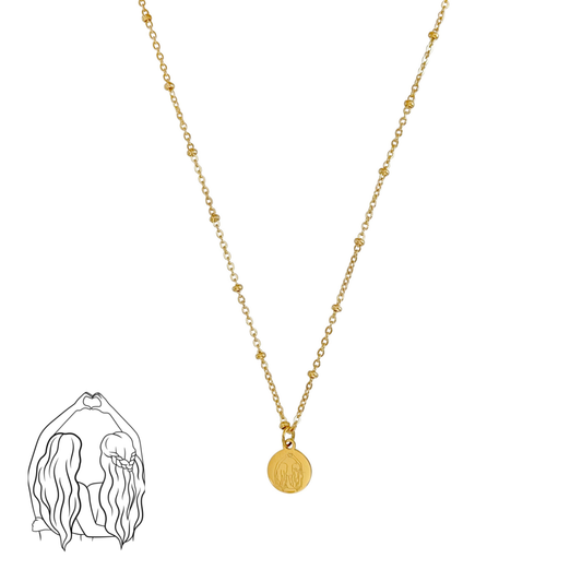 Hartsvriendinnen Ketting - Goud