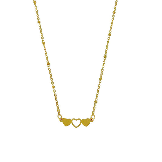 Ketting Hartjes - Goud