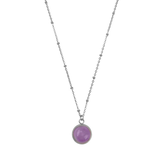 Ketting Amethist Steen - Zilver