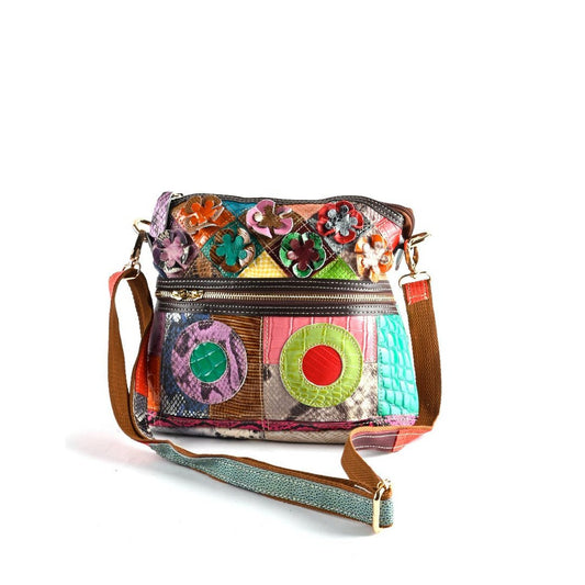 Lederen schoudertas | Multicolor | 552930