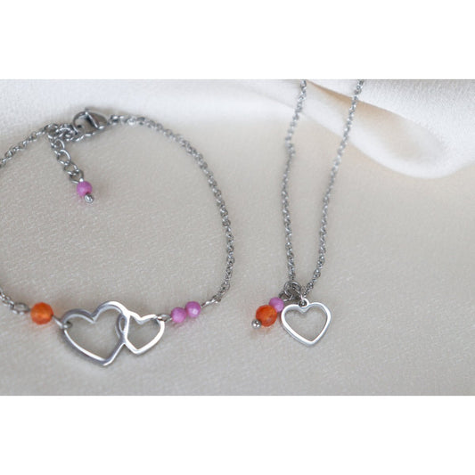 Liefdevol & Moedig Armbandje - Zilver