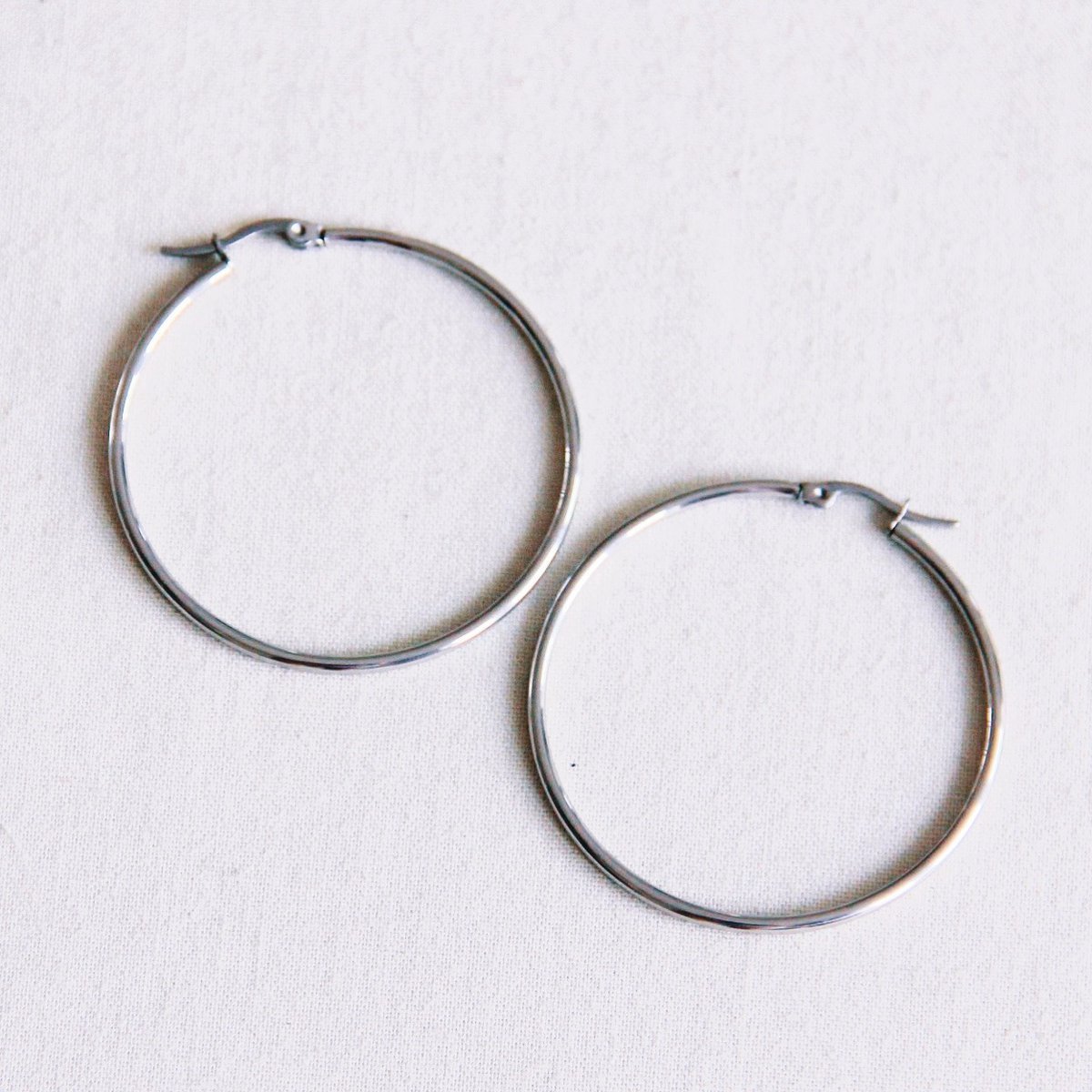 RVS creol 50mm 'basic' - zilver