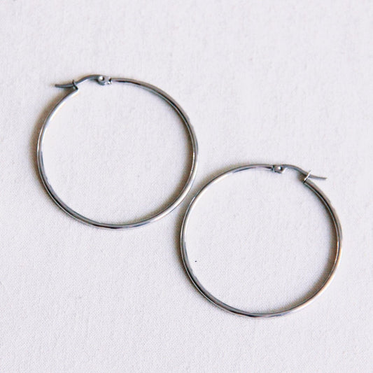 RVS creol 50mm 'basic' - zilver