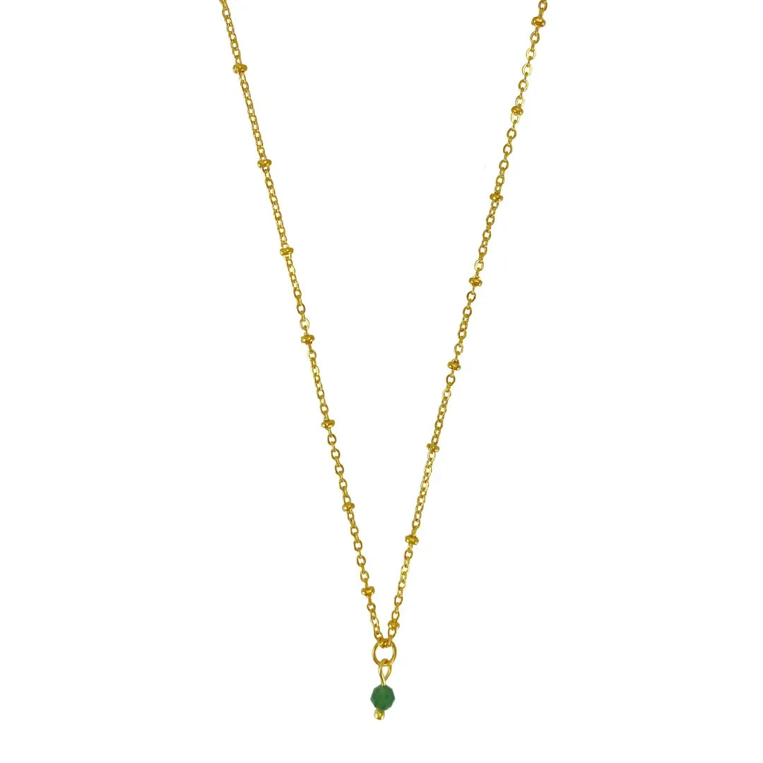 Geboortesteen Ketting - Goud (per maand te bestellen)