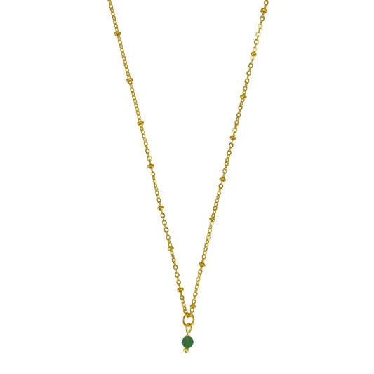 Geboortesteen Ketting - Goud (per maand te bestellen)