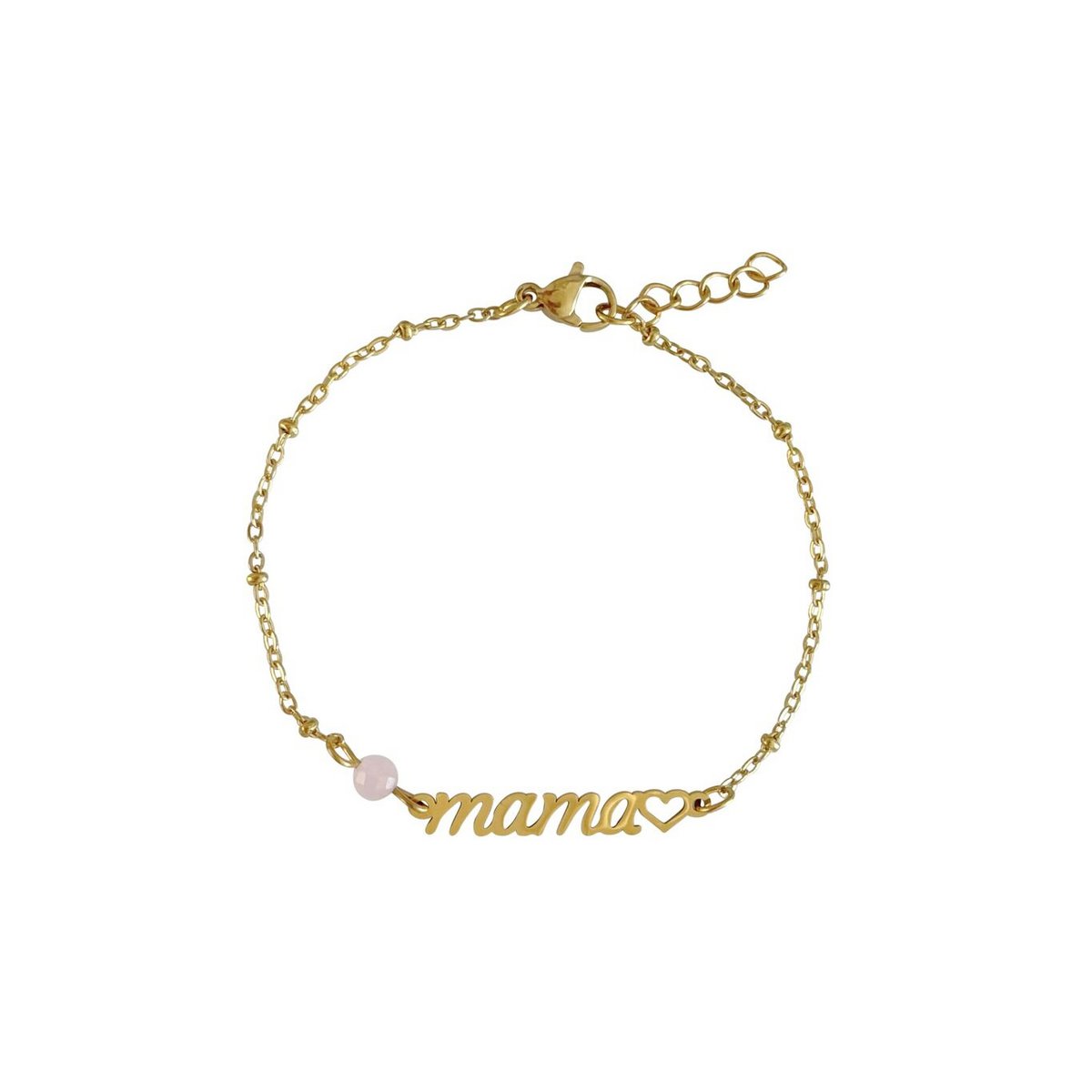 Mama & Rozenkwarts Armband - Goud